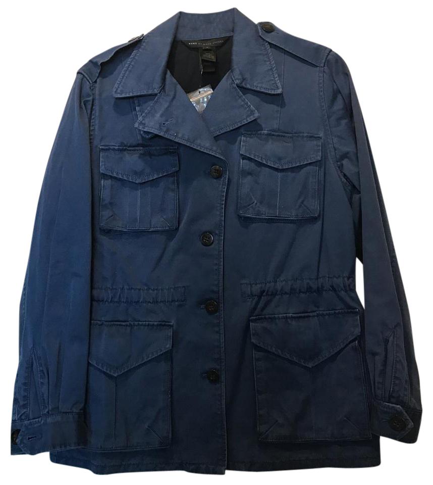 Navy Military Jacket - Jackets