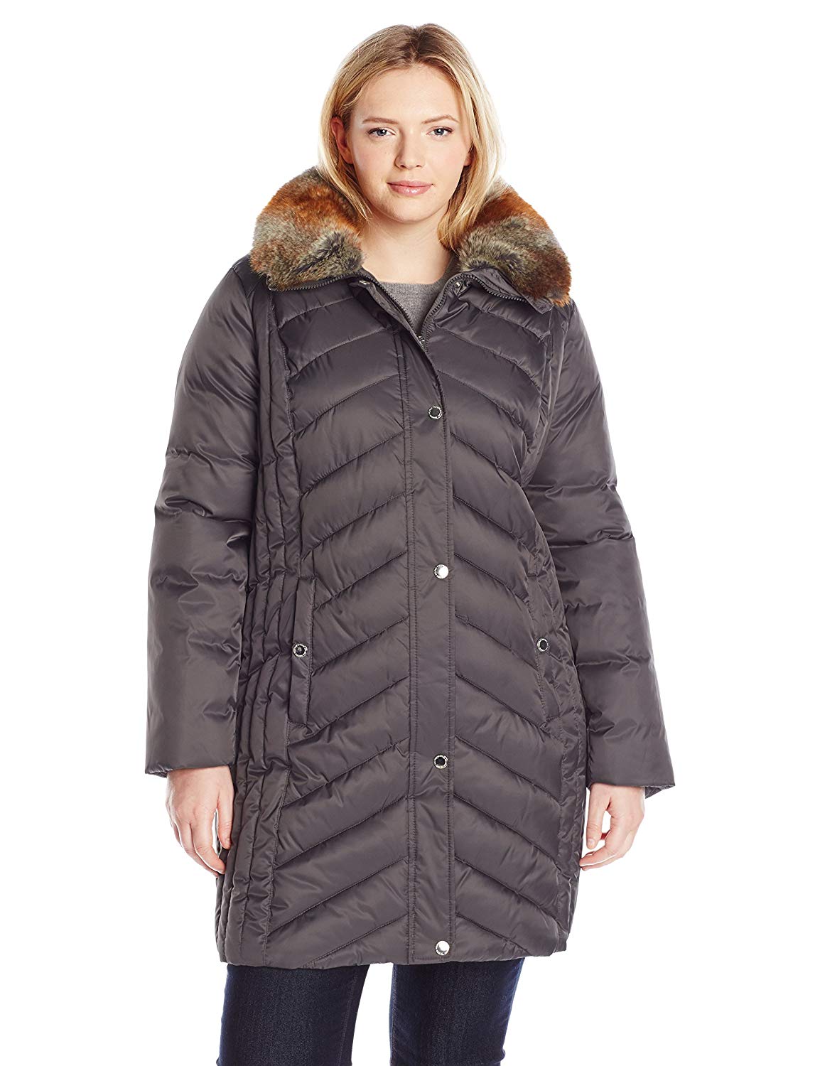 Plus Size Down Jacket - Jackets