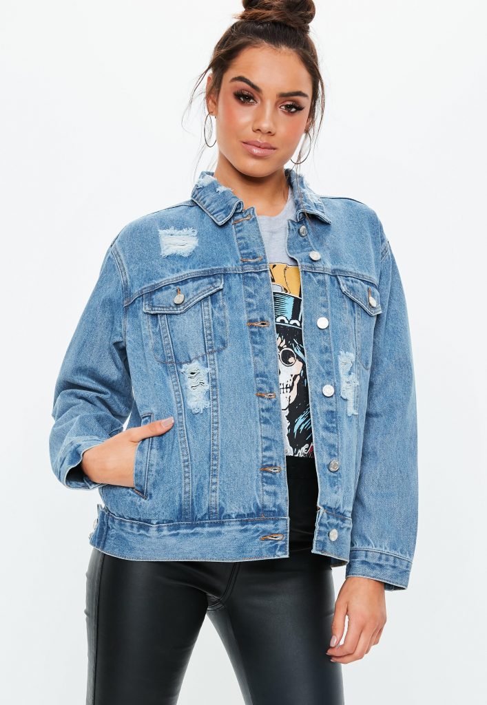 Ripped Denim Jacket - Jackets