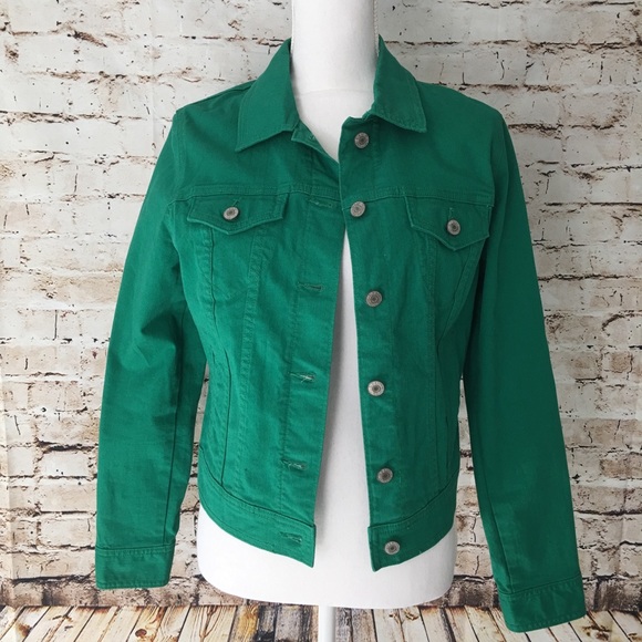 Green Jean Jacket Jackets