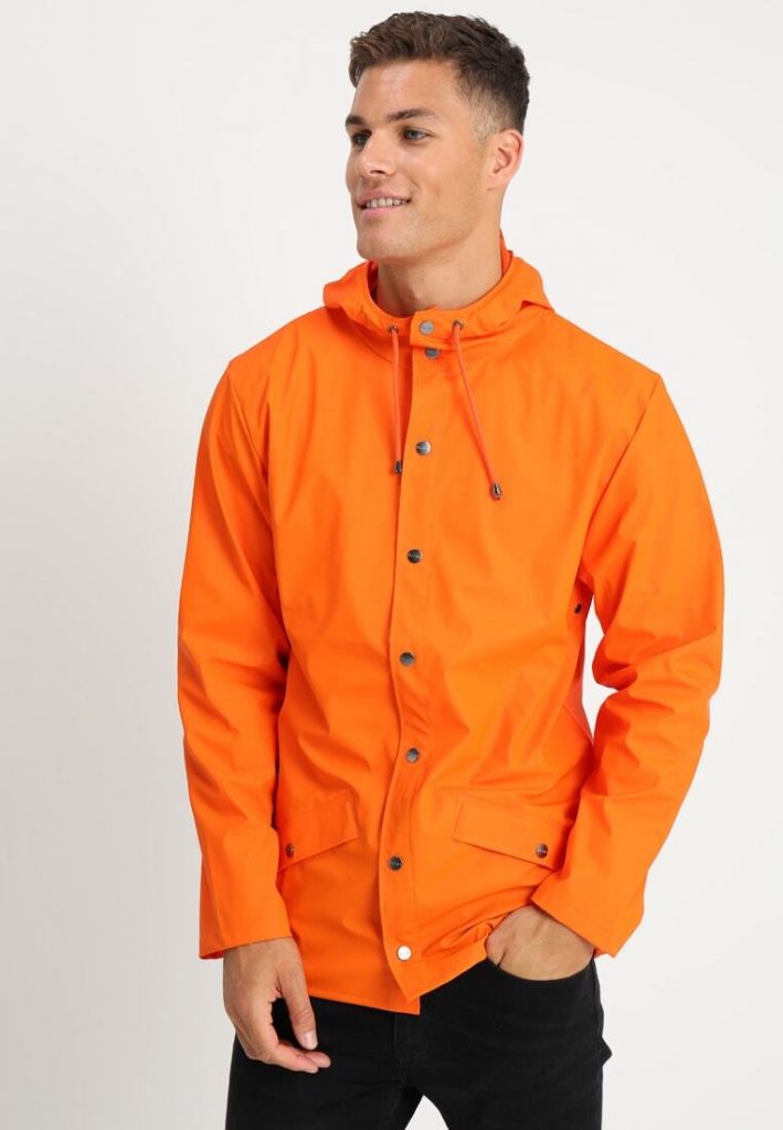 Orange Rain Jacket - Jackets