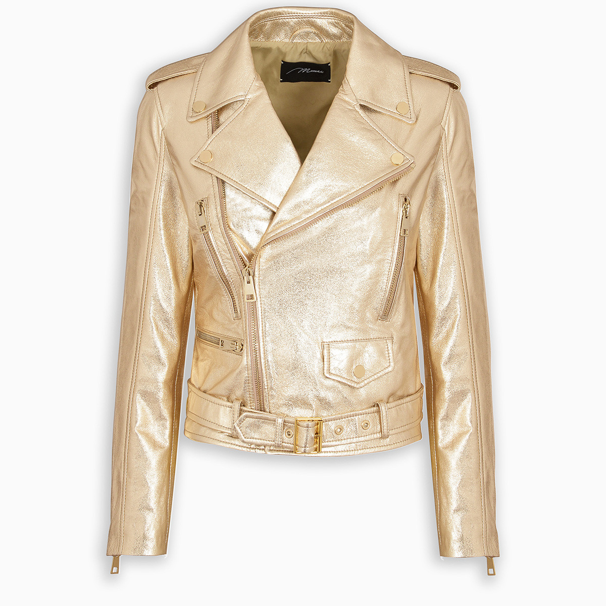 Golden Rules Embossed Leather Jacket – Harsh and Cruel